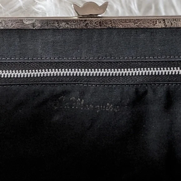 La Marguise Vintage Black & Silver Clutch - Picture 10 of 10